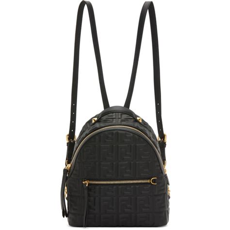 fendi backpack mini black|Fendi backpack price.